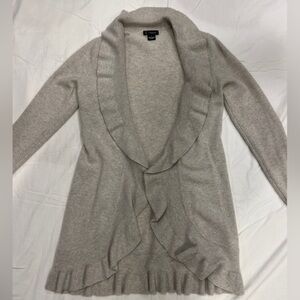 Bloomingdale's Light Gray Cashmere Cardigan